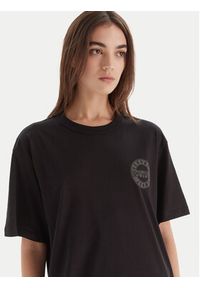 Versace Jeans Couture T-Shirt 79GAHT06 CJ00T Czarny Regular Fit. Kolor: czarny. Materiał: bawełna #6