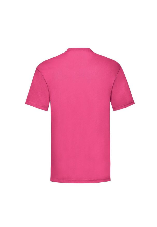 FRUIT OF THE LOOM - Męska Koszulka Valueweight. Kolor: różowy
