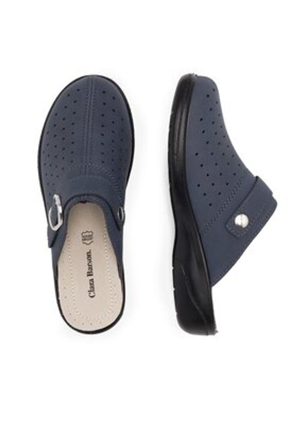 Clara Barson Klapki WS010904-01 Granatowy. Kolor: niebieski. Materiał: syntetyk