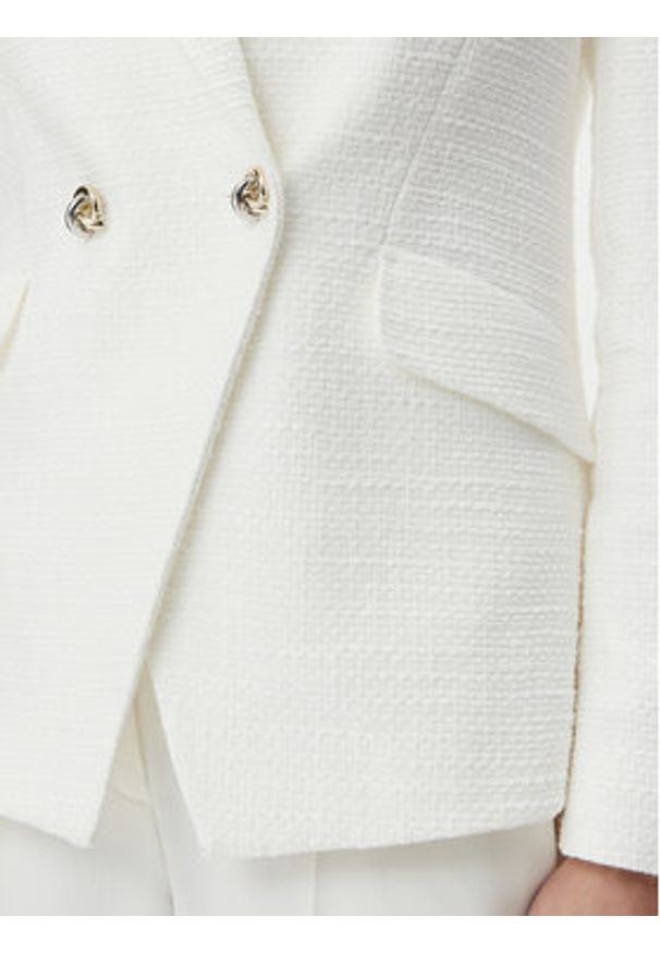 BOSS Marynarka Jatawa2 50535931 Biały Slim Fit. Kolor: biały. Materiał: bawełna