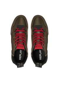 Replay - REPLAY Sneakersy GMS1P .000.C0057L Zielony. Kolor: zielony. Materiał: skóra, nubuk #5