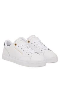 TOMMY HILFIGER - Tommy Hilfiger Sneakersy Th Chic Sneaker FW0FW09105 Biały. Kolor: biały. Materiał: skóra #2