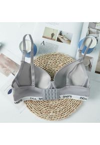 Intica - Biustonosz sportowy push-up do ćwiczeń Daisy. Kolor: niebieski. Materiał: materiał. Rodzaj stanika: push-up #11