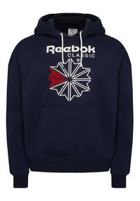 Reebok Bluza Hainrich RK25734CCM Granatowy Regular Fit. Kolor: niebieski. Materiał: bawełna #12