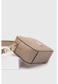 Furla torebka skórzana kolor beżowy. Kolor: beżowy. Materiał: skórzane. Rodzaj torebki: na ramię #5