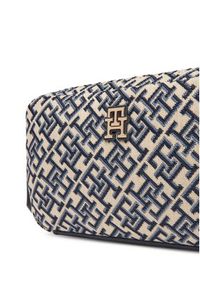 TOMMY HILFIGER - Tommy Hilfiger Torebka Th Jacquard Camera Bag AW0AW17443 Granatowy. Kolor: niebieski #4