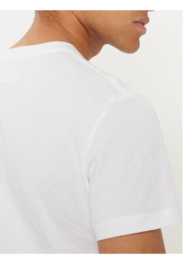 Versace Jeans Couture T-Shirt 78GAHT05 Biały Regular Fit. Kolor: biały. Materiał: bawełna