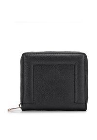 Wittchen - Damski portfel skórzany z ozdobnym brzegiem mały czarny. Kolor: czarny. Materiał: skóra #1