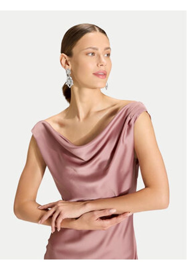 Swing Sukienka wieczorowa 5AK10600 Różowy Regular Fit. Kolor: różowy. Materiał: syntetyk. Styl: wizytowy