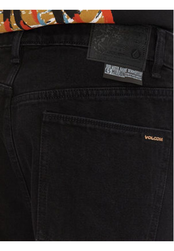 Volcom Jeansy Chillow A1912502 Czarny Loose Fit. Kolor: czarny