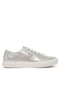 ONLY Shoes Tenisówki Nicola 15318574 Srebrny. Kolor: srebrny. Materiał: materiał