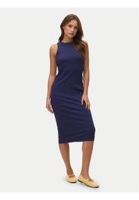 Vero Moda Sukienka letnia Lavender 10230437 Granatowy Slim Fit. Kolor: niebieski. Materiał: bawełna. Sezon: lato #1