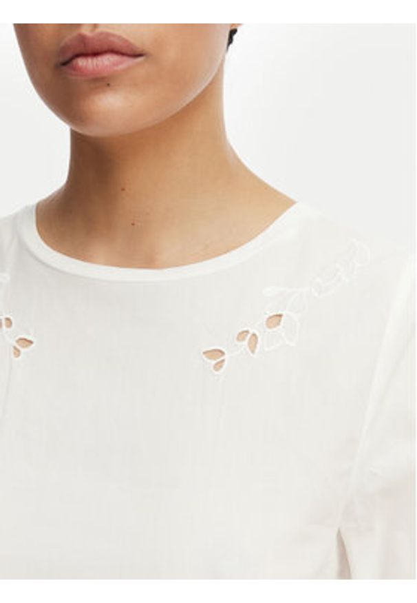 Weekend Max Mara Bluzka Targa 2615941102 Biały Regular Fit. Kolor: biały. Materiał: bawełna