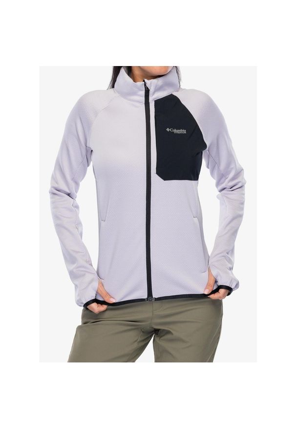 columbia - Bluza rozpinana damska Columbia Triple Canyon Grid Fleece Full Zip. Kolor: fioletowy. Sport: turystyka piesza