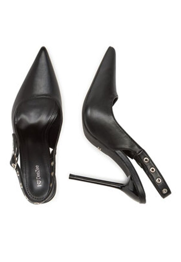 DeeZee Szpilki AL96229-1 Czarny. Kolor: czarny. Materiał: skóra. Obcas: na szpilce