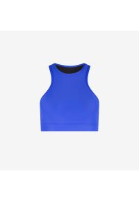 WALLIEN - Damski bikini top racerfront wiązany do pływania & surfingu - Niebieski. Kolor: niebieski