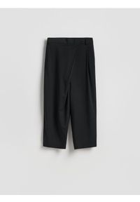 Reserved - Spodnie z wełną - czarny. Kolor: czarny. Materiał: wełna #1