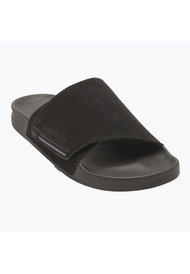 Klapki męskie Quiksilver Rivi Suede. Kolor: czarny
