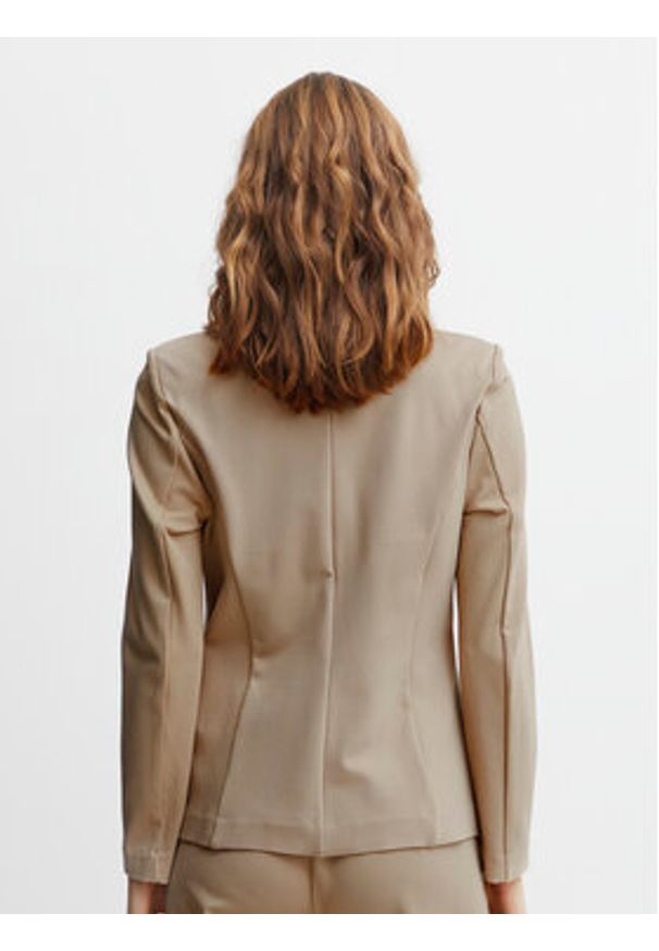 Fransa Marynarka 20611867 Beżowy Regular Fit. Kolor: beżowy. Materiał: syntetyk