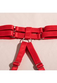 Intica - Komplet bielizny trzyczęściowy z delikatnymi detalami Hotske. Kolor: czarny. Materiał: tkanina, koronka. Wzór: koronka #6