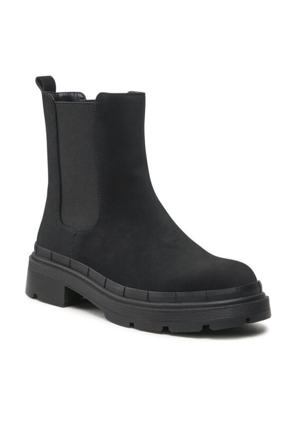 Jenny Fairy Sztyblety WYL3191-1 Czarny. Kolor: czarny. Materiał: skóra