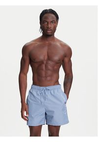 TOMMY HILFIGER - Tommy Hilfiger Szorty kąpielowe UM0UM03258 Niebieski Regular Fit. Kolor: niebieski. Materiał: syntetyk #4