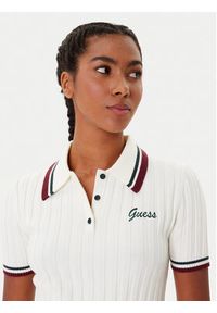 Guess Sweter V5BP04 Z1152 Biały Regular Fit. Kolor: biały. Materiał: akryl #4