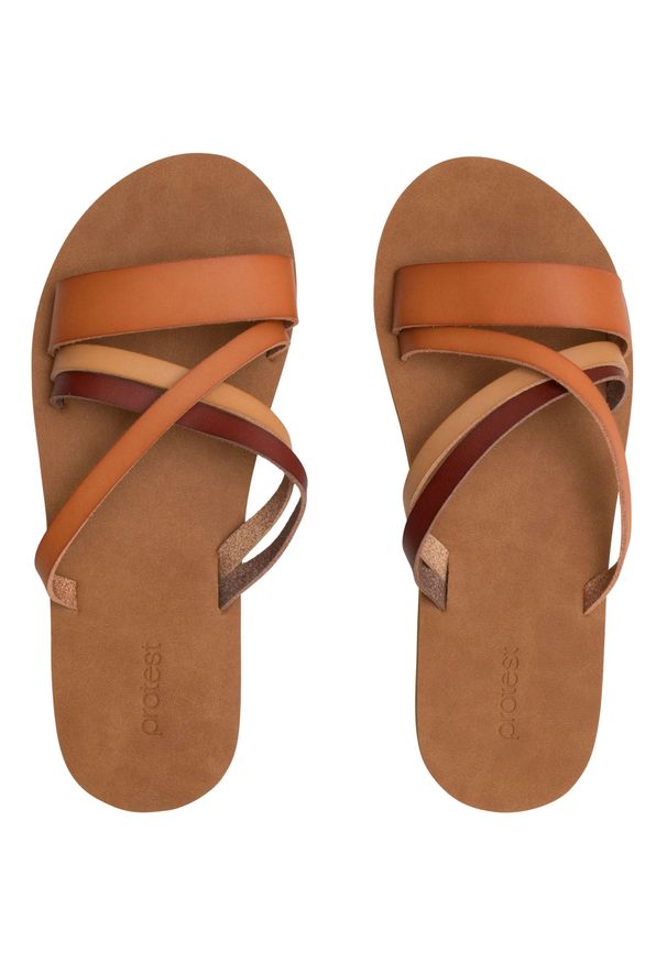 Protest - Klapki damskie PROTEST OYSTER. Kolor: brązowy