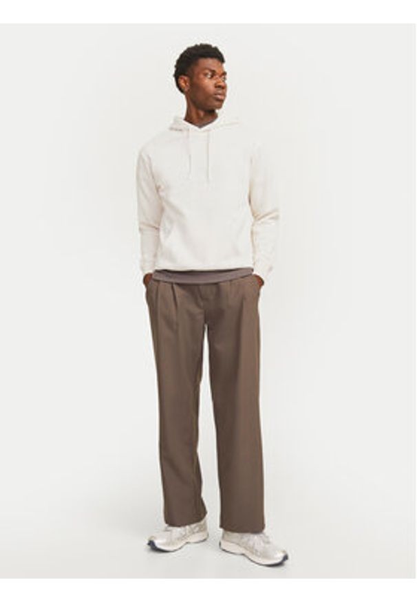 Jack & Jones Bluza Hakkai 12256841 Beżowy Relaxed Fit. Kolor: beżowy. Materiał: syntetyk, bawełna