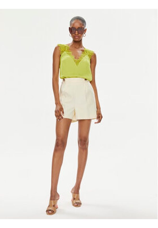Morgan Top 202-ORLA.N Żółty Regular Fit. Kolor: żółty. Materiał: syntetyk