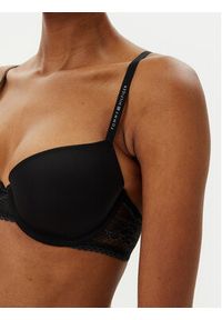 TOMMY HILFIGER - Tommy Hilfiger Biustonosz balkonetka UW0UW02420 Czarny. Kolor: czarny. Materiał: syntetyk #3