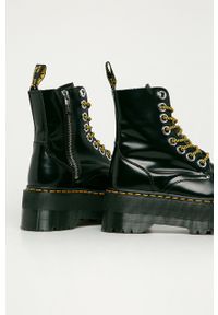 Dr. Martens - Workery skórzane Jadon Max 25566001-Black. Nosek buta: okrągły. Zapięcie: sznurówki. Kolor: czarny. Materiał: skóra. Obcas: na platformie #2