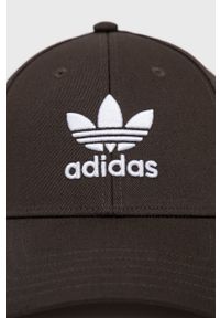 adidas Originals czapka bawełniana HD9699.M kolor szary z aplikacją. Kolor: szary. Materiał: bawełna. Wzór: aplikacja #3