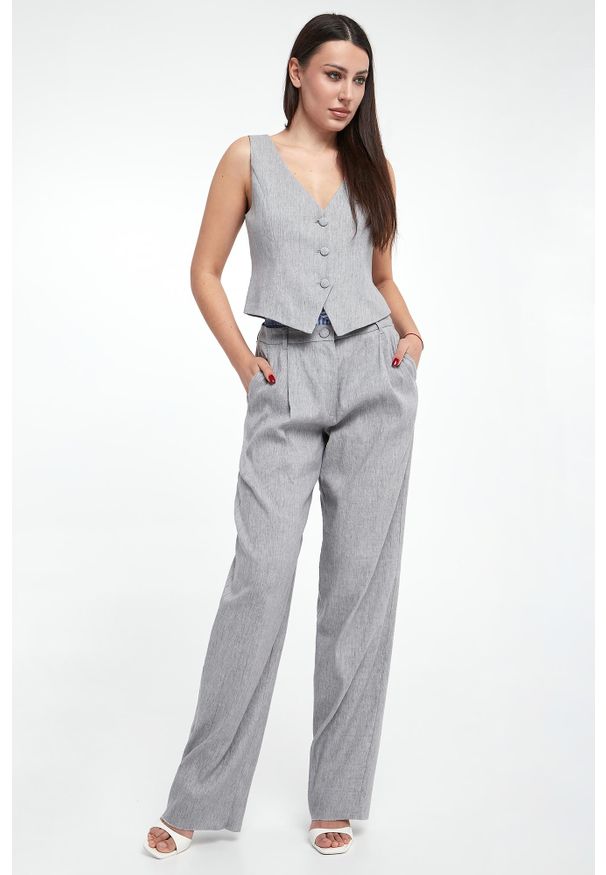 Marella Sport - Kamizelka damska lniana Perim MARELLA SPORT. Materiał: len. Styl: sportowy