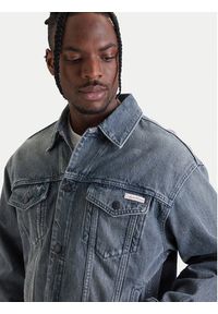 Calvin Klein Jeans Kurtka jeansowa 90s LV04RF723G Szary Regular Fit. Kolor: szary. Materiał: bawełna #6