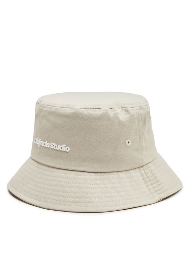 Jack & Jones - Jack&Jones Kapelusz Vesterbro Bucket 12253601 Beżowy. Kolor: beżowy. Materiał: bawełna