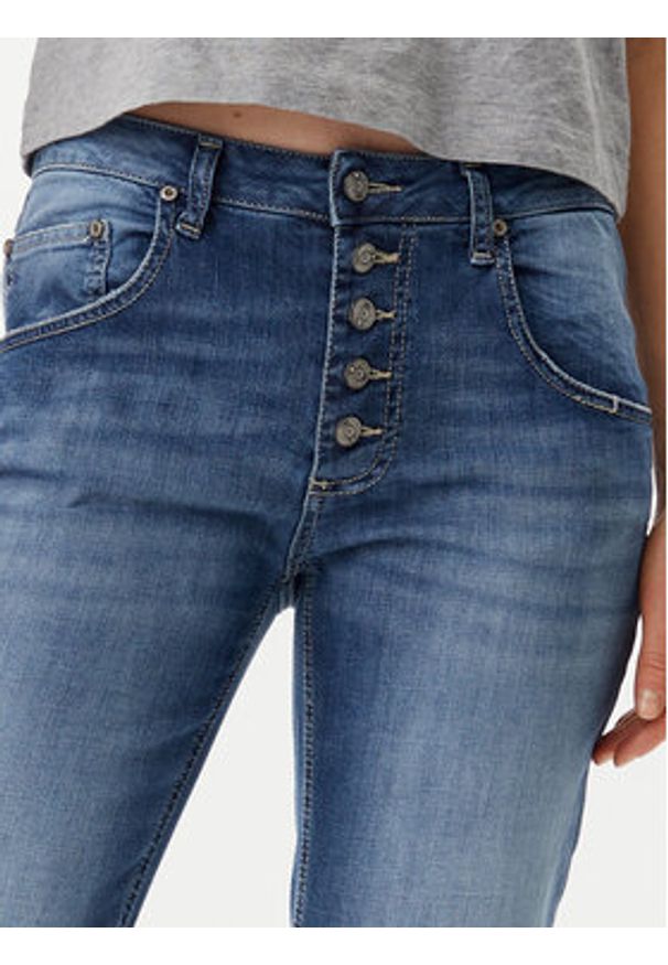 Please Jeansy P1YMBQ2W5L Granatowy Slim Fit. Kolor: niebieski