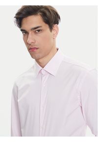 BOSS Koszula H-Hank 50469345 Różowy Slim Fit. Kolor: różowy. Materiał: bawełna