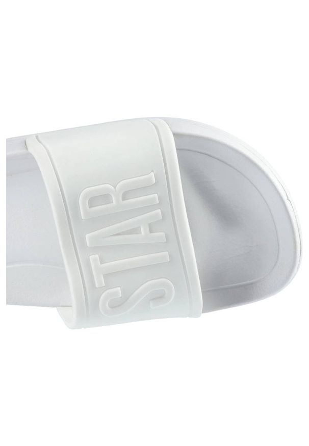 Big-Star - Klapki damskie Big Star, wsuwane basenowe klapki z tworzywa, białe, DD374154. Okazja: na co dzień, na plażę. Kolor: biały. Sezon: lato. Styl: młodzieżowy, klasyczny, casual