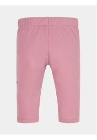 Calvin Klein Jeans Legginsy Monogram IN0IN00081 Różowy Slim Fit. Kolor: różowy. Materiał: bawełna #3