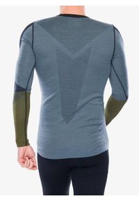 Bluza termoaktywna męska Smartwool Intraknit Thermal Merino BL Colorblock Crew. Kolor: szary