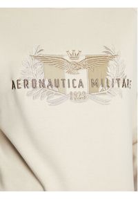 Aeronautica Militare Bluza 222FE1728DF483 Écru Regular Fit. Materiał: wiskoza #3