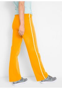 Spodnie dresowe (2 pary), długie, Level 1 bonprix żółty szafranowy + antracytowy melanż. Kolor: żółty. Materiał: dresówka. Długość: długie. Wzór: melanż. Styl: sportowy #6