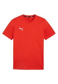 Puma - Męska Koszulka Team Goal Casuals. Kolor: czerwony. Sport: turystyka piesza