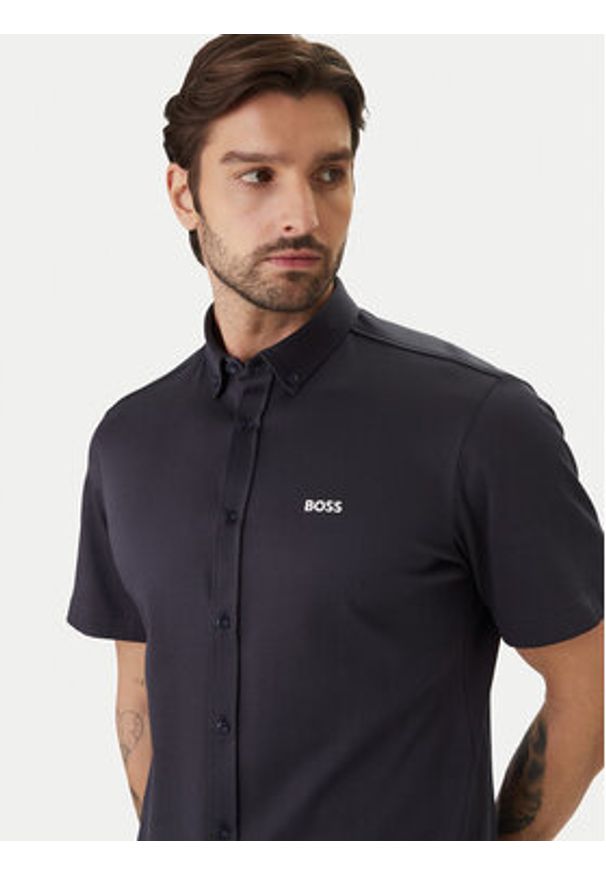 BOSS Koszula ST Motion 50555951 Granatowy Regular Fit. Kolor: niebieski. Materiał: bawełna