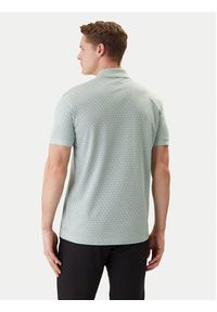 BOSS Polo PL_GOC Chip Pattern 50554591 Turkusowy Regular Fit. Typ kołnierza: polo. Kolor: turkusowy. Materiał: bawełna #4