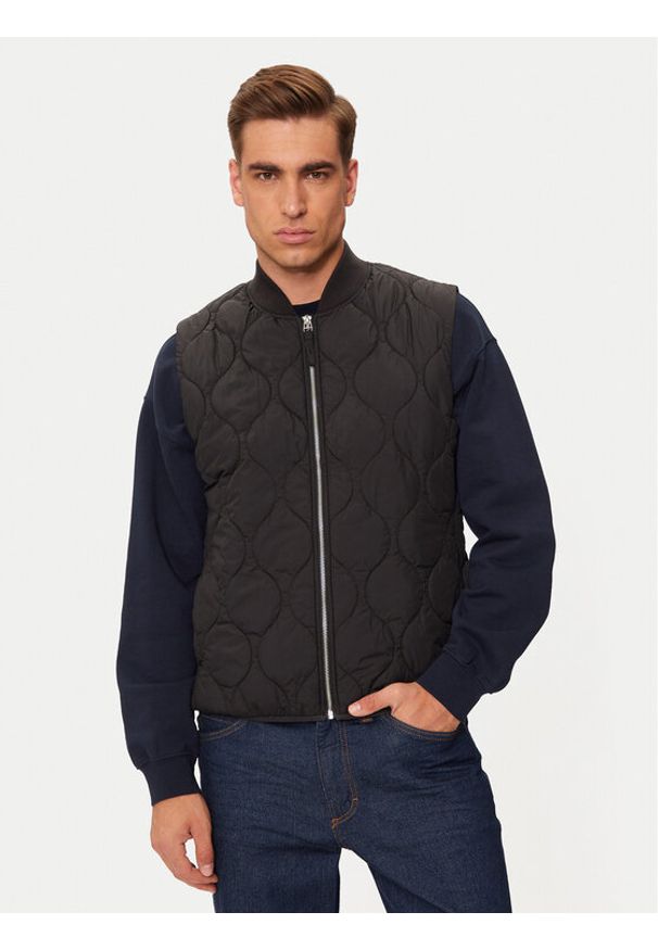 Jack & Jones Kamizelka Koda 12258386 Czarny Regular Fit. Kolor: czarny. Materiał: syntetyk