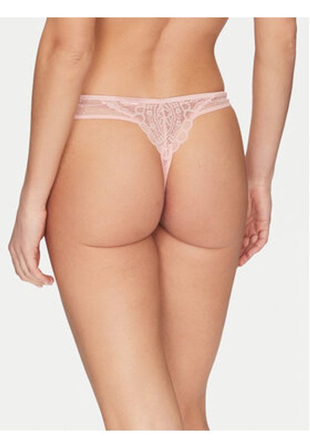 Hunkemöller Stringi Juliette 302158 Różowy. Kolor: różowy. Materiał: syntetyk