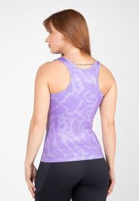 GORILLA WEAR - Indianapolis Top bez rękawów ilac. Kolor: fioletowy. Długość rękawa: bez rękawów. Sport: fitness