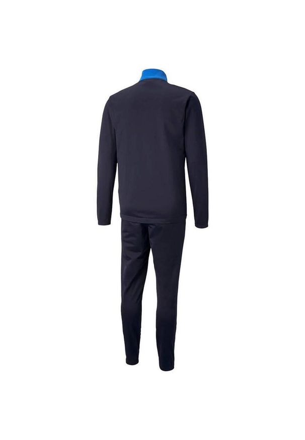 Puma - Dres Męski IndividualRISE. Kolor: niebieski. Materiał: dresówka